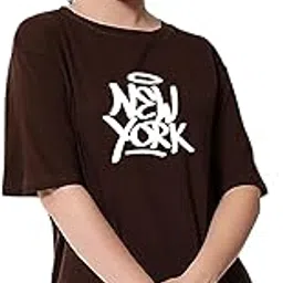 My Swag Womens T-Shirt Latest Printed Casual Half Sleeve Round Neck Loose Fit Cotton Tshirt Outfit Active Gym Wear-image-7