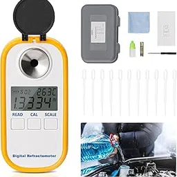 5 in 1 Urea DEF Tester Coolant Refractometer, Digital Handheld Tester for Automotive Automotive Diesel Exhaust Tester Measurement of Glycol and Propylene Glycol Concentrations and Freezing Points-image-31