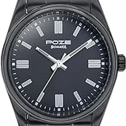Sonata Poze Quartz Black Dial Black Metal Strap Analog Watch for Men-SP70033NM01W-picture-35