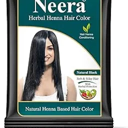 Neera Herbal Natural Black Henna Hair Color 15 GRM Pack(Pack of 20)-picture-11