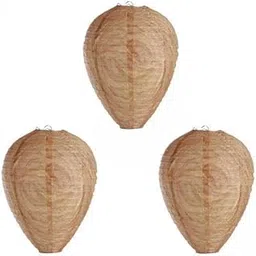 JAZZY PEARLS® 2x3Pcs Waterproof Wasp Nest Decoy Bee Decoy Deterrent for Home Garden Outdoors Yellow Regular image 1