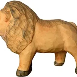CALANDIS Lion Model Resin Figurine Handmade Craft 5.9x2x4.3inch for Housewarming Gift | Figurines-picture-20