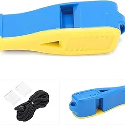 Ubervia Whistles - Referees Whistle Volleyball Referees Whistle Lightweight with Lanyard for Sports for Traffic GuidanceBlueYellow-picture-67
