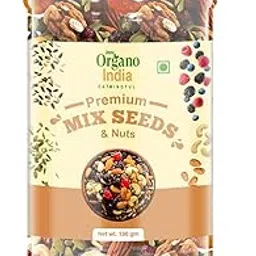 Organo India Healthy Trail Mix – 200g | Blend of Mixed Seeds, Nuts & Dried Fruits | Nutrient-Rich Snack for Energy & Immunity | Healthy Snacking | Craving Sancking | Evening snacking-picture-46