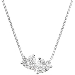 swarovski Attract Soul Heart Necklace, White, Rhodium Plated For Womens-picture-55