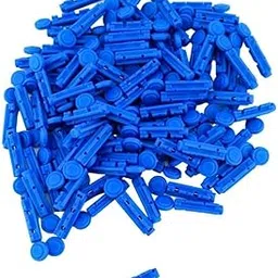 Dr. Morepen Supported Glucometer lancet 200 Round Blood Lancets 200 Pcs Blue-picture-24