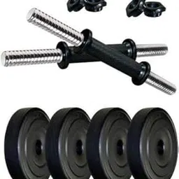 CORSO Home Gym Combo (8Kg To 20 Kg), Dumbbell Set, Dumbbell Plates, Adjustable Dumbbells, Weight Plates, Home Gym Equipments For Men, Exercise Set (8Kg Set (2Kg X 4 Pvc Plates)), Black-image-44