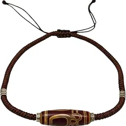 the men thing MYSTIC DZI – 2-Inch Natural Crystal Pendant with Adjustable Leather Rope for Men & Boys-picture-30