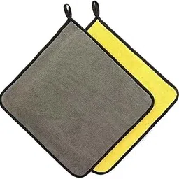 Amazon Brand QWENOX® Car Accessices Cleaning 800 GSM Microfiber, Towel for Car Cleaning and Detailing - Dual Sided, Extra Thick Plush Microfiber Cloth - 40cm x 40cm (Pack of 1) (Pack of 1)-image-13