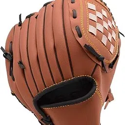 Baseball Glove with Baseball Catcher's Mitt PU Leather Left Hand Gloves 10.5/11.5/12.5 for Kids Youth Adult [Right Hand Throw] (Brown, 11.5)-image-10