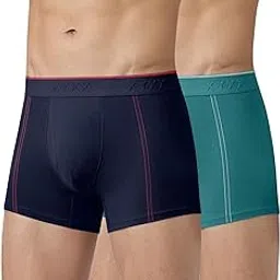 xyxx Men's Crux 100% Super Combed Cotton Regular Fit Solid Antibacterial Trunks with No Marks Waistband (Pack of 2)-picture-17