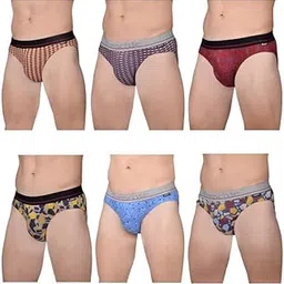 frenchie Designer Printed Outer Elastic Men's Soft Cotton Briefs | Combo Briefs for Men-picture-22