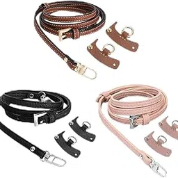 myaddiction 2xLuggage Straps Parts Bag Strap for Briefcase Clutch Bag Purse Brown-picture-44