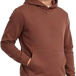 Premium Microfiber Blend Hoodies for Man, Fleece Lined Hoodie, No-Fade Colours Hoodies for Men, with Button Closure for Better Heat Retention; Ideal for 10-15 Degrees C-image-1