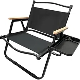 THE STYLE SUTRA® Folding Chair Outdoor Simple Beach Chair for Backyard Fishing Garden Black | Sporting Goods | Outdoor Sports | Camping & Hiking | Camping Furniture-picture-36