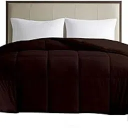KISHONANDA BEDDING All Season Razzai 300 GSM AC Comforter/Winter Blanket Premium Collection Quilted Comforter (92" x 106" Inches) King Size Bed Comforter|Chocolate |Micro|Lightweight|TC-150-picture-29