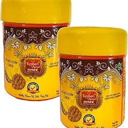 Keshari Mangal Pure and Natural Cow Desi Ghee | 100 Gm | Highly Nutritious | Helps Keep Your Heart Healthy | Boost Immunity & Energy - (Pack Of 2)-image-4
