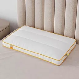 SleepyCat Slim Pillow with Microfiber, Designed for Neck and Spine Alignment | Ideal for Minimal Elevation | Luxe Microfibre Pillow | Machine Washable |1-Piece, Standard Size, 26x16 inches-picture-20