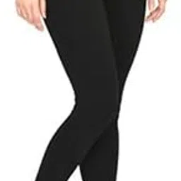 Women's Classic Black Leggings, Full Length, Ankle Length, Elastic Waistband-picture-36
