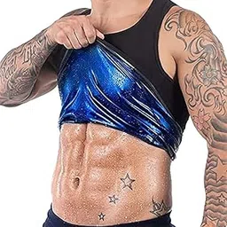 starzone Sweat Shapewear Vest for Men, Waist Trainer Tummy Reducer Body Shaper, Workout for Weight Loss Waist Body Slimming, Body Shaper and Slimming Vest for Weight Loss image 1