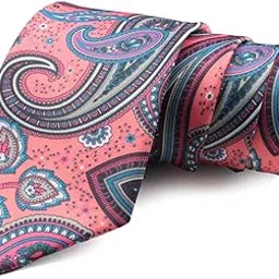 The Pink Assort Pink Necktie for Men-image-89