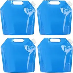 2 Pcs 5L Water Container 5L Collapsible Water Carrier, Foldable Water Storage Bottles, Camping Water Containers, Outdoor Folding Water Bags Portable for Camping Hiking Picnics BBQ Drinking Travel-image-85