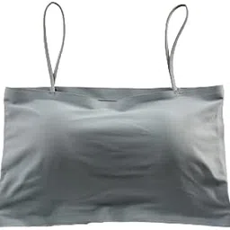 vinbila Women's/Girl's Seamless Strapless Stretchable Long Bra Top Nylon & Spandex Camisole Slip(Removable Pads)(Fit Up to Size 28-30-32-34)-picture-10