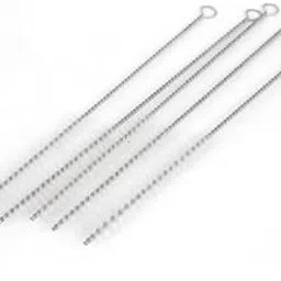 Test Tube Cleaning Brush Twist Handle Nylon 12mm Dia White Colour 10 pcs-picture-20