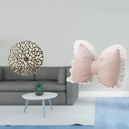 MERISHOPP Rustic Iron Wall Art Sculpture with Scenic 3D Bow Cushion Accents for Modern Office Living Room Study Room Farmhouse Indoor Decor-image-27