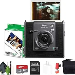 Fujifilm Instax Wide Evo Hybrid Instant Film Camera (16840957) Bundle with Fuji Instax-Wide Instant Film (20 Exposures) + 32GB Memory Card + Padded Case + Cleaning Kit + More-image-8