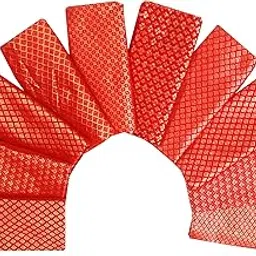 little panda Unstitched Blouse Piece Material for Women, Silk Blend Blouse Material Combo of 10 (1 meter each) (110x80cms)-picture-18