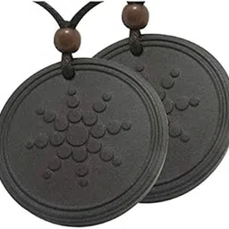 Scalar Energy Volcanic Lava Quantum Bio Science Negative Ions Pendant for Men and Women-picture-37