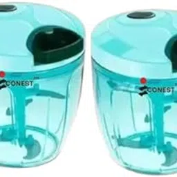 ICONEST ? 1000ML + 1000ML Combo of Standard Handy Pro Chopper (1000 ml) and Compact Chopper Cutter Mixer (1000 ml) with Stainless Steel Blades and Whisker Blade for Chopping Vegetables FR (17 -P2850)-picture-26