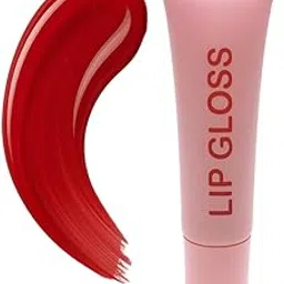 Lip Gloss Set, Moisturizing Shine Formula, Soft Peach and Rose Tones, Travel Size Tubes (Cherry)-picture-27