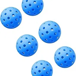 Merishopp 6 Pickleball Balls Outdoor with 40 Holes for Practice Competition Club Play Blue-image-76
