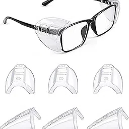 Buildcon 3 Pairs Eye Protection Glasses Side Shields for Eyeglasses, Safety Glasses Side Shields, Industrial Safety Goggles Side Protectors for Welding, Laboratory, Outdoor Cycling, Other Projects-picture-24