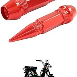 LOVMOTO Universal 2PC Spiked Aluminum Stem Valve Caps Dustproof Tire Wheel Stem Caps for Cars,SUVs,Trucks Bicycles and Motorcycles Comfortable with Lu-na-picture-37
