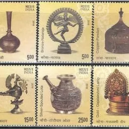 India 2016 Indian Metal Crafts - Set of 6 Postage Stamps Mint Unhinged-picture-26