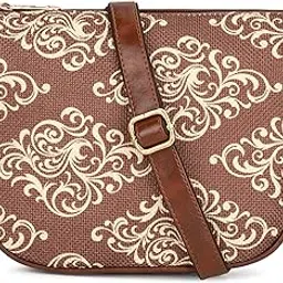 the clownfish Garnet Series Printed Handicraft Fabric & Tapestry Crossbody Sling Bag for Women Ladies Single Shoulder Bag Shoulder Belt-picture-13