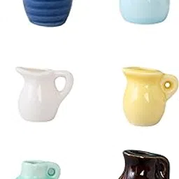 6PCS Mini Magnetic Vase for Fridge, Ceramic Mini Vase Fridge Magnets, Stylish Refrigerator Decor for Kitchen, Office, Home, Decorative Fridge Magnets with Strong Hold-image-47