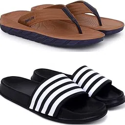 pampy angel Combo Pack of 2 Slipper/Flip Flops/Slides/Clogs/Sandals for Men, Comfortable & Light Weight| Stylish & Anti-Skid | Casual Waterproof & Everyday Flip Flops for Men & Boys-picture-30