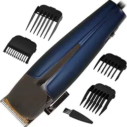 SJ Kamai Men Corded Electric Non Rechargeable Beard Mustache Hair Clipper Blue Color - 265-picture-48