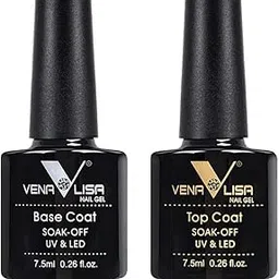 VENALISA Gel Nail Polish from BELLE GAGA ™ - Base coat Top Coat set Soak Off UV LED Nail Gel Polish Nail Art Starter Manicure Salon DIY at Home - Need UV Lamp to Cure UV Gelpolish (Base + Top Coat)-picture-10