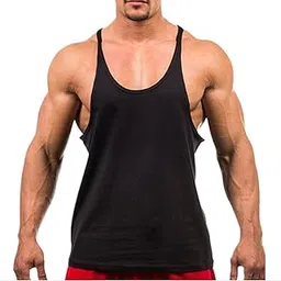 dress cici Men's Cotton Stringer Tank Tops, Gym Singlet, Cotton U-Neck Undershirts-picture-17