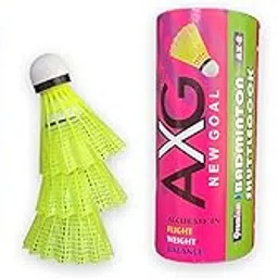 AX8 Premium Shuttlecock with Wooden Cork (Pack of 6) Nylon Shuttle - Green-image-45