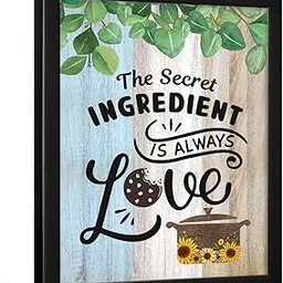Chaka Chaundh - Restaurant Quotes Wall Frames - Kitchen, Food & Dining Table Quotes Frames for Room & Hall - (14 X 11 Inches)-picture-11