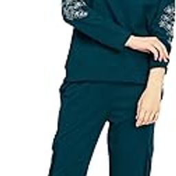 zeyo Women's Cotton Track Suit Floral & Typography Printed Sweatshirt Co-ords Set 5823-picture-24