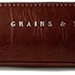 grains & tan Striped 5 Cms Cosmetic Pouch (M_GT_103_Vintage Brown)-picture-58