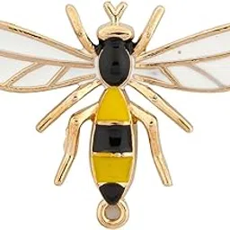 knighthood Metal Honey Bee Wing Lapel Brooch for Men (Yellow and Black)-picture-54