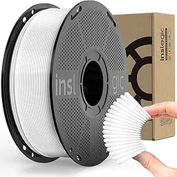 Inslogic TPU Filament 1.75mm, 95A Soft 3D Printer Filament, Flexible 3D Filament 1kg Spool (2.2 lbs), Durable & Wear-Resistant, Dimensional Accuracy +/- 0.02 mm (White)-picture-17